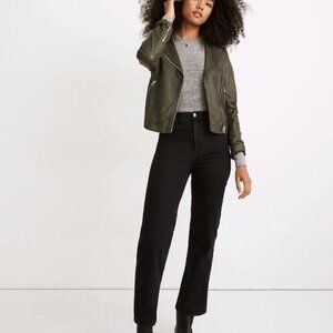 Madewell Black Slim Wide-Leg Jeans Size 27